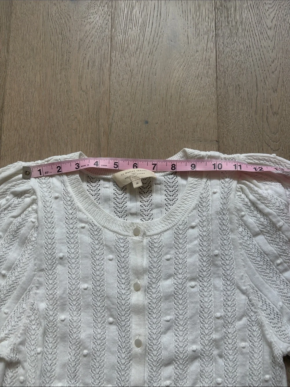 EUC sezane davie cardigan ecru size medium - Picture 5 of 16
